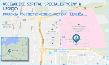 PORADNIA POŁOŻNICZO-GINEKOLOGICZNA - WOJEWÓDZKI SZPITAL SPECJALISTYCZNY W LEGNICY - UL. JAROSŁAWA IWASZKIEWICZA 5,  LEGNICA