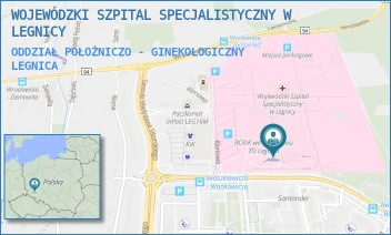 ODDZIAŁ POŁOŻNICZO - GINEKOLOGICZNY - WOJEWÓDZKI SZPITAL SPECJALISTYCZNY W LEGNICY - UL. JAROSŁAWA IWASZKIEWICZA 5,  LEGNICA