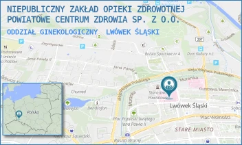 ODDZIAŁ GINEKOLOGICZNY - NIEPUBLICZNY ZAKŁAD OPIEKI ZDROWOTNEJ POWIATOWE CENTRUM ZDROWIA SP. Z O.O. - UL. KOŚCIELNA 21,  LWÓWEK ŚLĄSKI