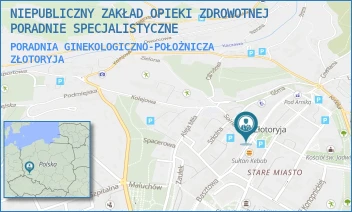 PORADNIA GINEKOLOGICZNO-POŁOŻNICZA - NIEPUBLICZNY ZAKŁAD OPIEKI ZDROWOTNEJ PORADNIE SPECJALISTYCZNE - UL. SOLNA 17/1,  ZŁOTORYJA