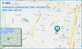 PORADNIA GINEKOLOGICZNO-POŁOŻNICZA - M-MED - UL. BOLESŁAWA ULANOWSKIEGO 18/20,  WROCŁAW-KRZYKI