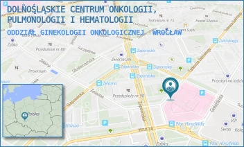ODDZIAŁ GINEKOLOGII ONKOLOGICZNEJ - DOLNOŚLĄSKIE CENTRUM ONKOLOGII, PULMONOLOGII I HEMATOLOGII - PL. LUDWIKA HIRSZFELDA 12,  WROCŁAW