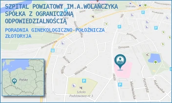 PORADNIA GINEKOLOGICZNO-POŁOŻNICZA - SZPITAL POWIATOWY IM.A.WOLAŃCZYKA SPÓŁKA Z OGRANICZONĄ ODPOWIEDZIALNOŚCIĄ - UL. HOŻA 11,  ZŁOTORYJA