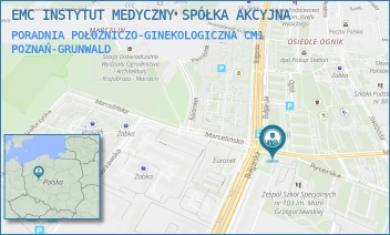 PORADNIA POŁOŻNICZO-GINEKOLOGICZNA CM1 - EMC INSTYTUT MEDYCZNY SPÓŁKA AKCYJNA - MARCELIŃSKA 90,  POZNAŃ-GRUNWALD