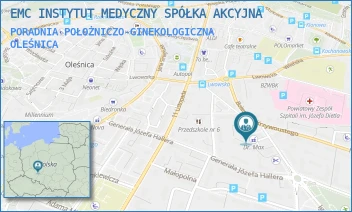 PORADNIA POŁOŻNICZO-GINEKOLOGICZNA - EMC INSTYTUT MEDYCZNY SPÓŁKA AKCYJNA - UL. IGNACEGO DASZYŃSKIEGO 2A,  OLEŚNICA