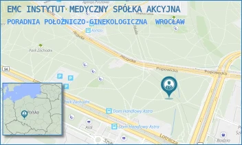 PORADNIA POŁOŻNICZO-GINEKOLOGICZNA - EMC INSTYTUT MEDYCZNY SPÓŁKA AKCYJNA - UL. PILCZYCKA 144-148,  WROCŁAW