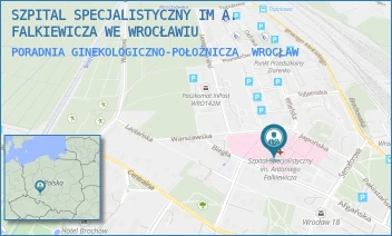 PORADNIA GINEKOLOGICZNO-POŁOŻNICZA - SZPITAL SPECJALISTYCZNY IM A. FALKIEWICZA WE WROCŁAWIU - UL. WARSZAWSKA 2,  WROCŁAW