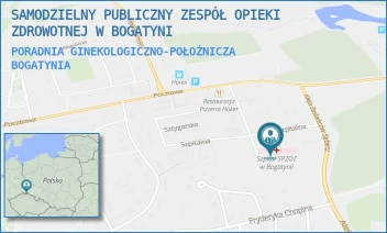 PORADNIA GINEKOLOGICZNO-POŁOŻNICZA - SAMODZIELNY PUBLICZNY ZESPÓŁ OPIEKI ZDROWOTNEJ W BOGATYNI - UL. SZPITALNA 16,  BOGATYNIA