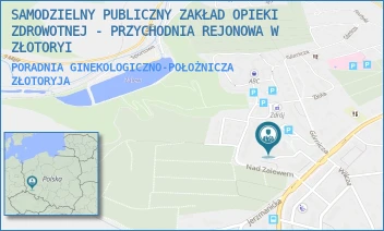 PORADNIA GINEKOLOGICZNO-POŁOŻNICZA - SAMODZIELNY PUBLICZNY ZAKŁAD OPIEKI ZDROWOTNEJ - PRZYCHODNIA REJONOWA W ZŁOTORYI - UL. KWISKA 1,  ZŁOTORYJA