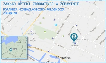 PORADNIA GINEKOLOGICZNO-POŁOŻNICZA - ZAKŁAD OPIEKI ZDROWOTNEJ W ŻÓRAWINIE - UL. URZĘDNICZA 11,  ŻÓRAWINA