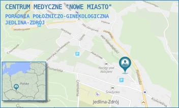 PORADNIA POŁOŻNICZO-GINEKOLOGICZNA - CENTRUM MEDYCZNE "NOWE MIASTO" - UL. AKACJOWA 2,  JEDLINA-ZDRÓJ
