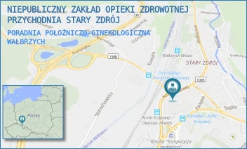 PORADNIA POŁOŻNICZO-GINEKOLOGICZNA - NIEPUBLICZNY ZAKŁAD OPIEKI ZDROWOTNEJ PRZYCHODNIA STARY ZDRÓJ - UL. ARMII KRAJOWEJ 22-23,  WAŁBRZYCH
