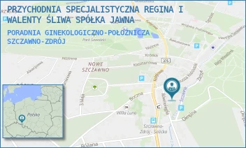 PORADNIA GINEKOLOGICZNO-POŁOŻNICZA - PRZYCHODNIA SPECJALISTYCZNA REGINA I WALENTY ŚLIWA SPÓŁKA JAWNA - ZACISZE 3,  SZCZAWNO-ZDRÓJ