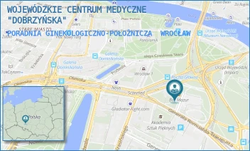 PORADNIA GINEKOLOGICZNO-POŁOŻNICZA - WOJEWÓDZKIE CENTRUM MEDYCZNE "DOBRZYŃSKA" - UL. DOBRZYŃSKA 21/23,  WROCŁAW