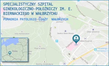 PORADNIA PATOLOGII CIĄŻY - SPECJALISTYCZNY SZPITAL GINEKOLOGICZNO-POŁOŻNICZY IM. E. BIERNACKIEGO W WAŁBRZYCHU - UL. IGNACEGO PADEREWSKIEGO 10,  WAŁBRZYCH