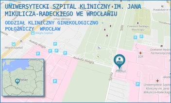 ODDZIAŁ KLINICZNY GINEKOLOGICZNO - POŁOŻNICZY - UNIWERSYTECKI SZPITAL KLINICZNY IM. JANA MIKULICZA-RADECKIEGO WE WROCŁAWIU - UL. BOROWSKA 213,  WROCŁAW