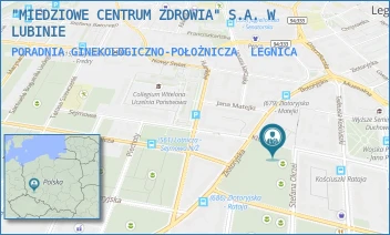 PORADNIA GINEKOLOGICZNO-POŁOŻNICZA - "MIEDZIOWE CENTRUM ZDROWIA" S.A. W LUBINIE - UL. STEFANA OKRZEI 14A,  LEGNICA
