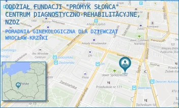 PORADNIA GINEKOLOGICZNA DLA DZIEWCZĄT - ODDZIAŁ FUNDACJI "PROMYK SŁOŃCA" CENTRUM DIAGNOSTYCZNO-REHABILITACYJNE, NZOZ - UL. SWOBODNA 8A,  WROCŁAW-KRZYKI