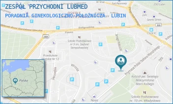 PORADNIA GINEKOLOGICZNO-POŁOŻNICZA - ZESPÓŁ PRZYCHODNI LUBMED - UL. PRYMASA POLSKI STEFANA WYSZYŃSKIEGO 6,  LUBIN