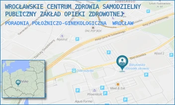 PORADNIA POŁOŻNICZO-GINEKOLOGICZNA - WROCŁAWSKIE CENTRUM ZDROWIA SAMODZIELNY PUBLICZNY ZAKŁAD OPIEKI ZDROWOTNEJ - UL. BIERUTOWSKA 63,  WROCŁAW