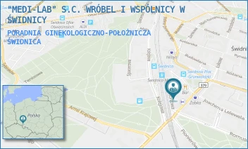 PORADNIA GINEKOLOGICZNO-POŁOŻNICZA - "MEDI-LAB" S.C. WRÓBEL I WSPÓLNICY W ŚWIDNICY - UL. DWORCOWA 5,  ŚWIDNICA