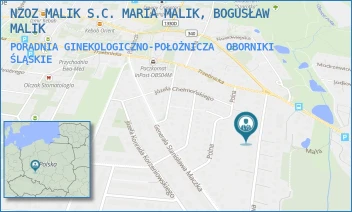 PORADNIA GINEKOLOGICZNO-POŁOŻNICZA - NZOZ MALIK S.C. MARIA MALIK, BOGUSŁAW MALIK - UL. ŁĄKOWA 7C,  OBORNIKI ŚLĄSKIE