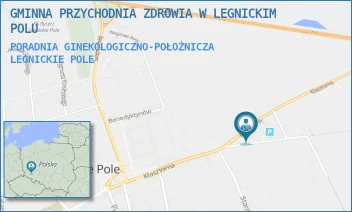 PORADNIA GINEKOLOGICZNO-POŁOŻNICZA - GMINNA PRZYCHODNIA ZDROWIA W LEGNICKIM POLU - UL. KLASZTORNA 20,  LEGNICKIE POLE
