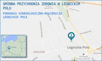 PORADNIA GINEKOLOGICZNO-POŁOŻNICZA - GMINNA PRZYCHODNIA ZDROWIA W LEGNICKIM POLU - UL. KOSSAK-SZCZUCKIEJ 7A,  LEGNICKIE POLE