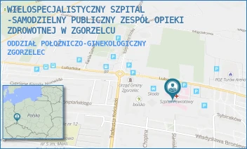 ODDZIAŁ POŁOŻNICZO-GINEKOLOGICZNY - WIELOSPECJALISTYCZNY SZPITAL -SAMODZIELNY PUBLICZNY ZESPÓŁ OPIEKI ZDROWOTNEJ W ZGORZELCU - UL. LUBAŃSKA 11-12,  ZGORZELEC