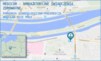 PORADNIA GINEKOLOGICZNO-POŁOŻNICZA - MEDICOR - AMBULATORYJNE ŚWIADCZENIA ZDROWOTNE - UL. TRZEBNICKA 88,  WROCŁAW-PSIE POLE