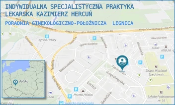 PORADNIA GINEKOLOGICZNO-POŁOŻNICZA - INDYWIDUALNA SPECJALISTYCZNA PRAKTYKA LEKARSKA KAZIMIERZ HERCUŃ - UL. TATRZAŃSKA 2,  LEGNICA