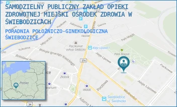 PORADNIA POŁOŻNICZO-GINEKOLOGICZNA - SAMODZIELNY PUBLICZNY ZAKŁAD OPIEKI ZDROWOTNEJ MIEJSKI OŚRODEK ZDROWIA W ŚWIEBODZICACH - UL. ALEJE LIPOWE 15,  ŚWIEBODZICE