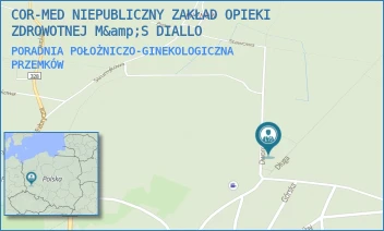 PORADNIA POŁOŻNICZO-GINEKOLOGICZNA - COR-MED NIEPUBLICZNY ZAKŁAD OPIEKI ZDROWOTNEJ M&amp;S DIALLO - UL. DŁUGA 4,  PRZEMKÓW