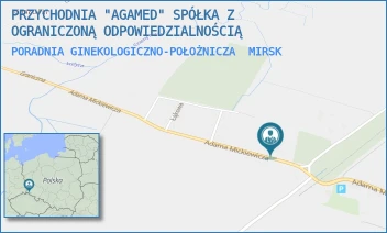 PORADNIA GINEKOLOGICZNO-POŁOŻNICZA - PRZYCHODNIA "AGAMED" SPÓŁKA Z OGRANICZONĄ ODPOWIEDZIALNOŚCIĄ - MICKIEWICZA 36,  MIRSK