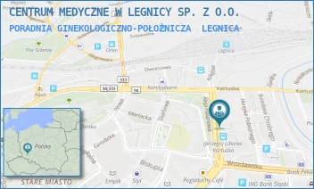 PORADNIA GINEKOLOGICZNO-POŁOŻNICZA - CENTRUM MEDYCZNE W LEGNICY SP. Z O.O. - LIBANA 7,  LEGNICA