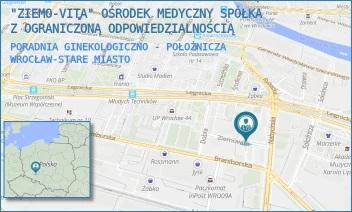 PORADNIA GINEKOLOGICZNO - POŁOŻNICZA - "ZIEMO-VITA" OŚRODEK MEDYCZNY SPÓŁKA Z OGRANICZONĄ ODPOWIEDZIALNOŚCIĄ - UL. ZIEMOWITA 1-9,  WROCŁAW-STARE MIASTO