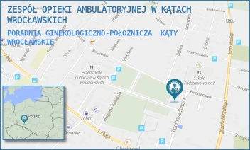 PORADNIA GINEKOLOGICZNO-POŁOŻNICZA - ZESPÓŁ OPIEKI AMBULATORYJNEJ W KĄTACH WROCŁAWSKICH - UL. STANISŁAWA STASZICA 9,  KĄTY WROCŁAWSKIE