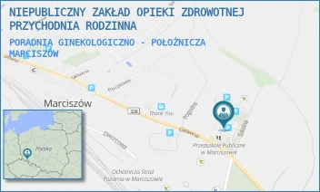 PORADNIA GINEKOLOGICZNO - POŁOŻNICZA - NIEPUBLICZNY ZAKŁAD OPIEKI ZDROWOTNEJ PRZYCHODNIA RODZINNA - UL. SZKOLNA 4A,  MARCISZÓW