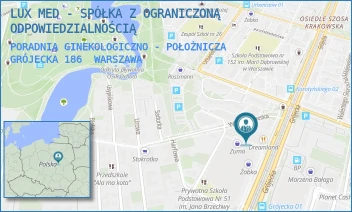 PORADNIA GINEKOLOGICZNO - POŁOŻNICZA GRÓJECKA 186 - LUX MED - SPÓŁKA Z OGRANICZONĄ ODPOWIEDZIALNOŚCIĄ - GRÓJECKA 186,  WARSZAWA
