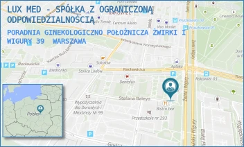 PORADNIA GINEKOLOGICZNO POŁOŻNICZA ŻWIRKI I WIGURY 39 - LUX MED - SPÓŁKA Z OGRANICZONĄ ODPOWIEDZIALNOŚCIĄ - ŻWIRKI I WIGURY 39,  WARSZAWA