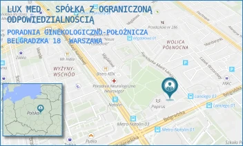 PORADNIA GINEKOLOGICZNO-POŁOŻNICZA BELGRADZKA 18 - LUX MED - SPÓŁKA Z OGRANICZONĄ ODPOWIEDZIALNOŚCIĄ - BELGRADZKA 18,  WARSZAWA