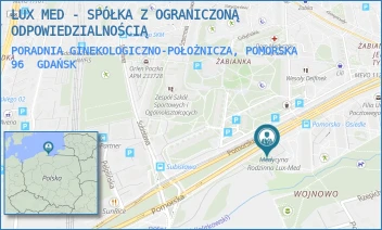 PORADNIA GINEKOLOGICZNO-POŁOŻNICZA, POMORSKA 96 - LUX MED - SPÓŁKA Z OGRANICZONĄ ODPOWIEDZIALNOŚCIĄ - UL. POMORSKA 96,  GDAŃSK