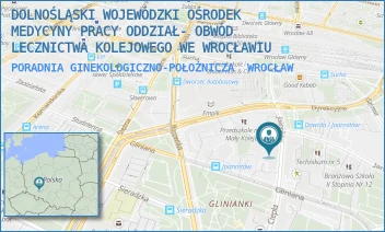 PORADNIA GINEKOLOGICZNO-POŁOŻNICZA - DOLNOŚLĄSKI WOJEWÓDZKI OŚRODEK MEDYCYNY PRACY - UL. JOANNITÓW 10/12,  WROCŁAW