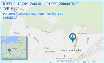 PORADNIA GINEKOLOGICZNO-POŁOŻNICZA - NIEPUBLICZNY ZAKŁAD OPIEKI ZDROWOTNEJ "AK MED" - UL. WESTERPLATTE 10,  ŚWIDNICA