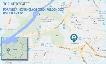 PORADNIA GINEKOLOGICZNO-POŁOŻNICZA - BOLESŁAWIECKIE CENTRUM ZDROWIA SPÓŁKA Z OGRANICZONĄ ODPOWIEDZIALNOŚCIĄ - UL. DOLNE MŁYNY 21A,  BOLESŁAWIEC