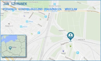 PORADNIA GINEKOLOGICZNO-POŁOŻNICZA - JAN SZYMANEK - UL. ŚCINAWSKA 24-26,  WROCŁAW