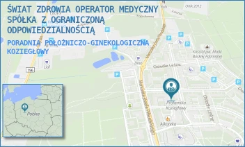 PORADNIA POŁOŻNICZO-GINEKOLOGICZNA - ŚWIAT ZDROWIA OPERATOR MEDYCZNY SP. Z O.O - OSIEDLE LEŚNE 7F,  KOZIEGŁOWY