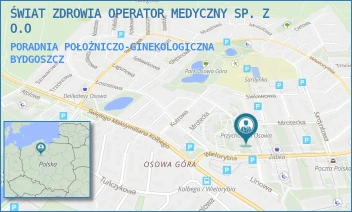 PORADNIA POŁOŻNICZO-GINEKOLOGICZNA - ŚWIAT ZDROWIA OPERATOR MEDYCZNY SP. Z O.O - WIELORYBIA 106,  BYDGOSZCZ