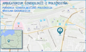 PORADNIA GINEKOLOGICZNO-POŁOŻNICZA - AMBULATORIUM GINEKOLOGII I POŁOŻNICTWA - UL. JEDNOŚCI NARODOWEJ 118A,  WROCŁAW-ŚRÓDMIEŚCIE