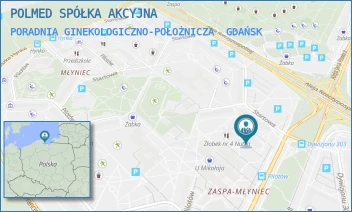 PORADNIA GINEKOLOGICZNO-POŁOŻNICZA - POLMED SPÓŁKA AKCYJNA - UL. STARTOWA 1,  GDAŃSK